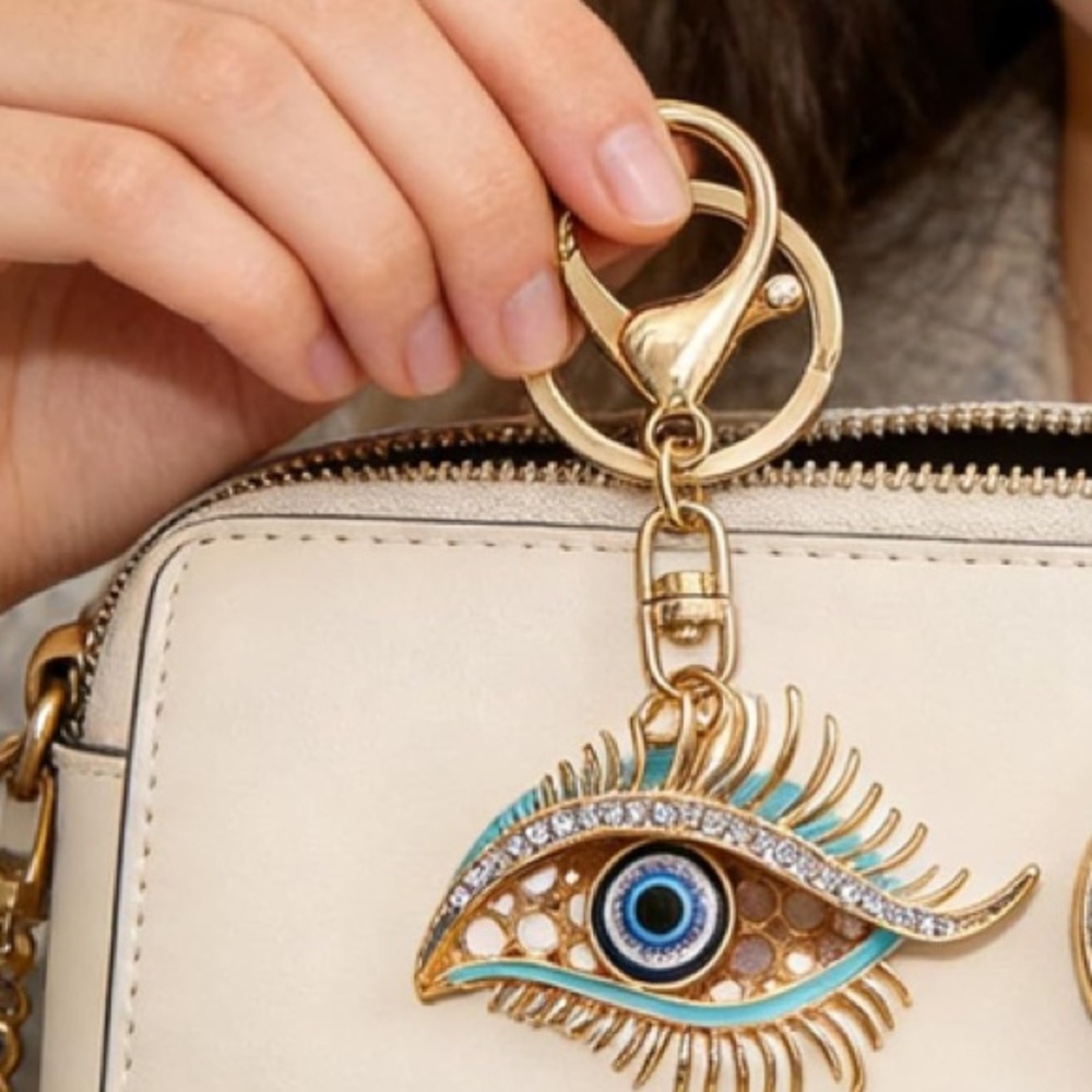 Evil eye protection purse/bag charm keychain - Picture 6 of 6